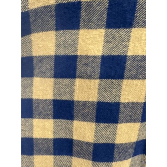 Tommy Bahama Boy's XXL 16 Blue Mustard Yellow Gingham Plaid Flannel Shirt - Picture 2 of 7